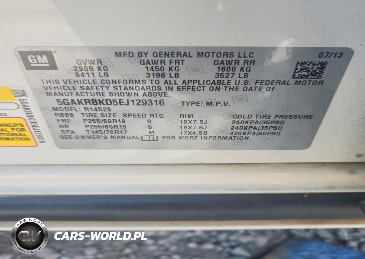 2014 Buick Enclave VIN:5GAKRBKD5EJ129316 - 13