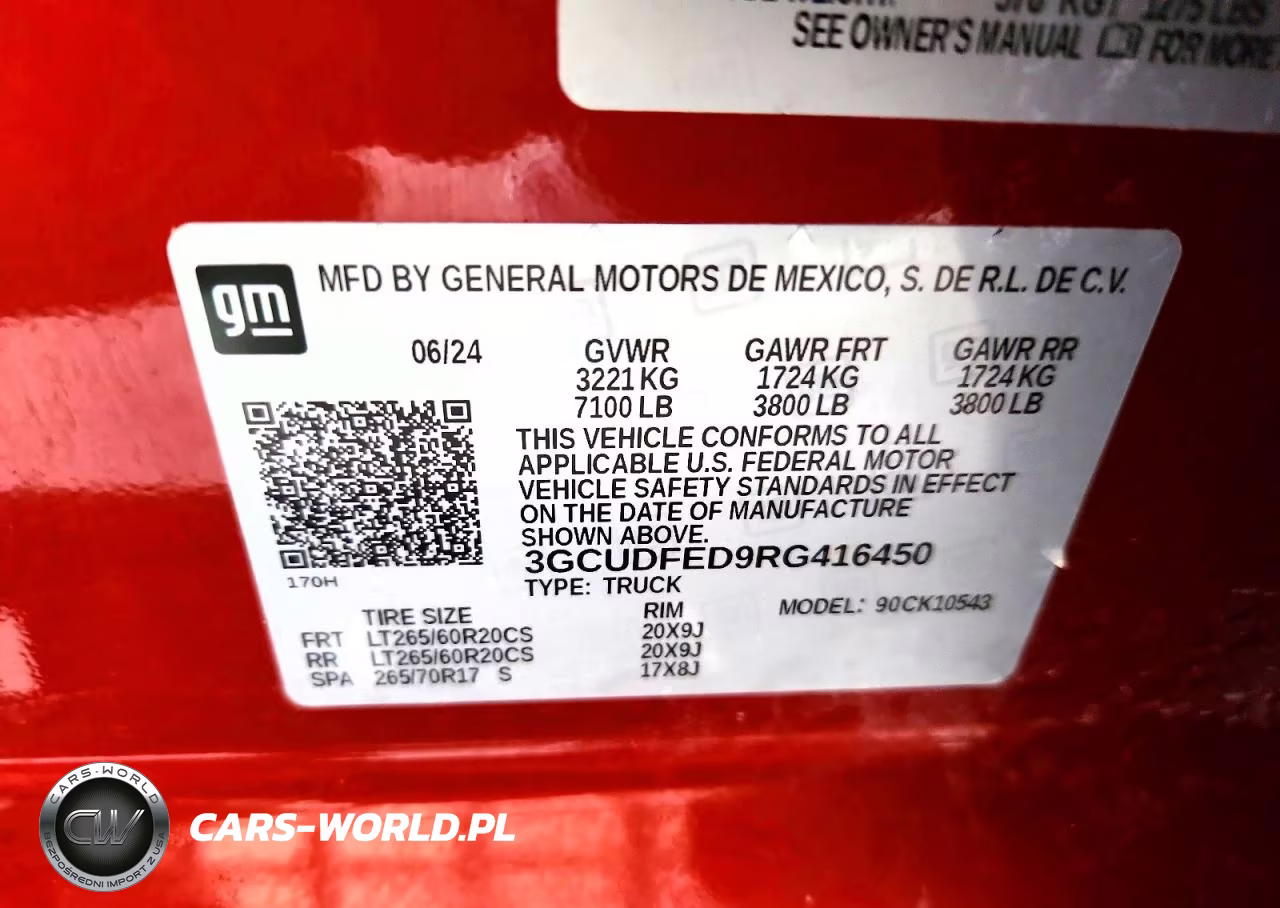 2024 Chevrolet Silverado K1500 Lt Trail Boss VIN:3GCUDFED9RG416450 - 12