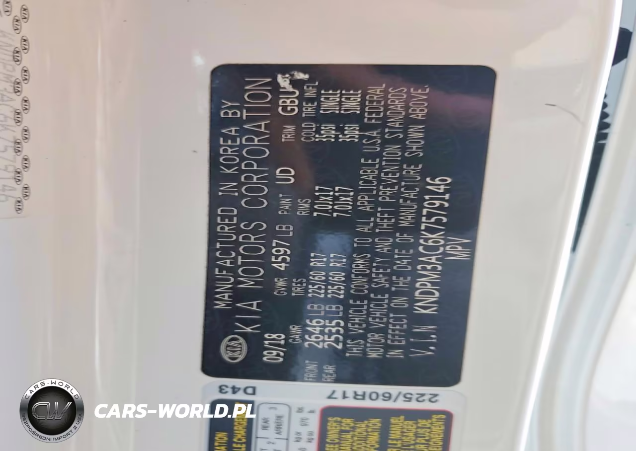 2019 Kia Sportage Lx VIN:KNDPM3AC6K7579146 - 13