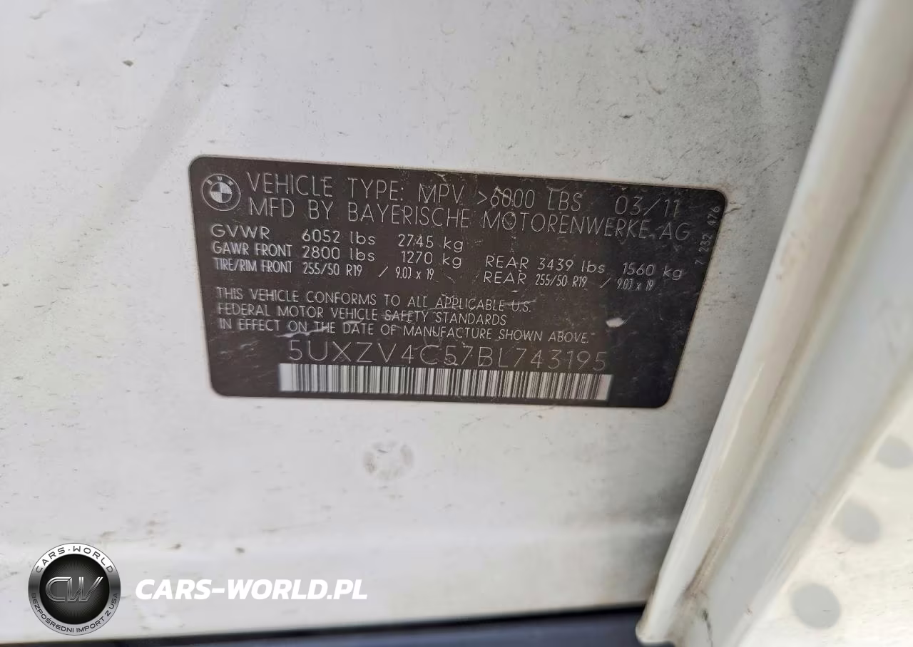 2011 BMW X5 xDrive35I VIN:5UXZV4C57BL743195 - 12