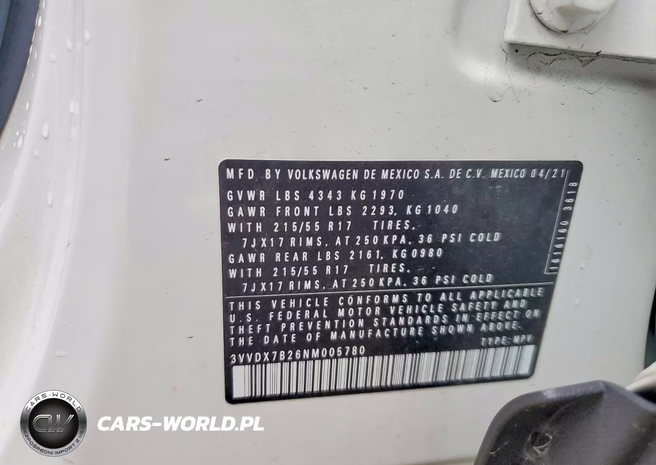 2022 Volkswagen Taos S VIN:3VVDX7B26NM005780 - 13