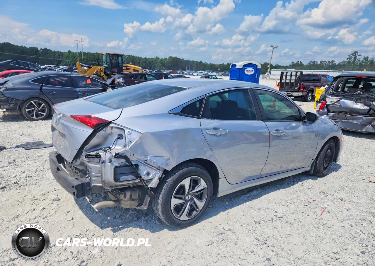 2019 Honda Civic Lx VIN:19XFC2F64KE048376 - 3
