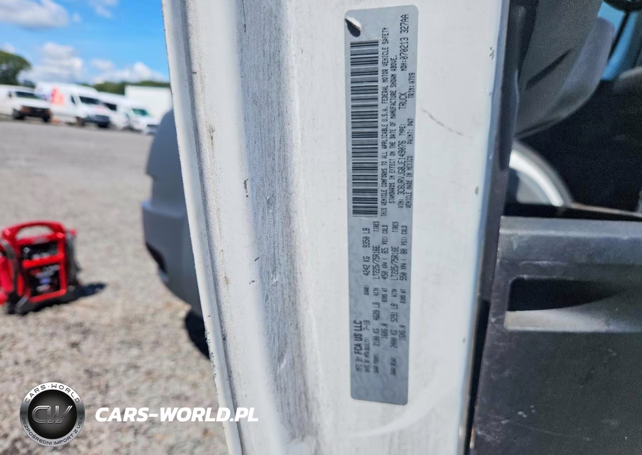 2018 Ram Promaster 3500 Delivery Van VIN:3C6URVJG8JE149076 - 13