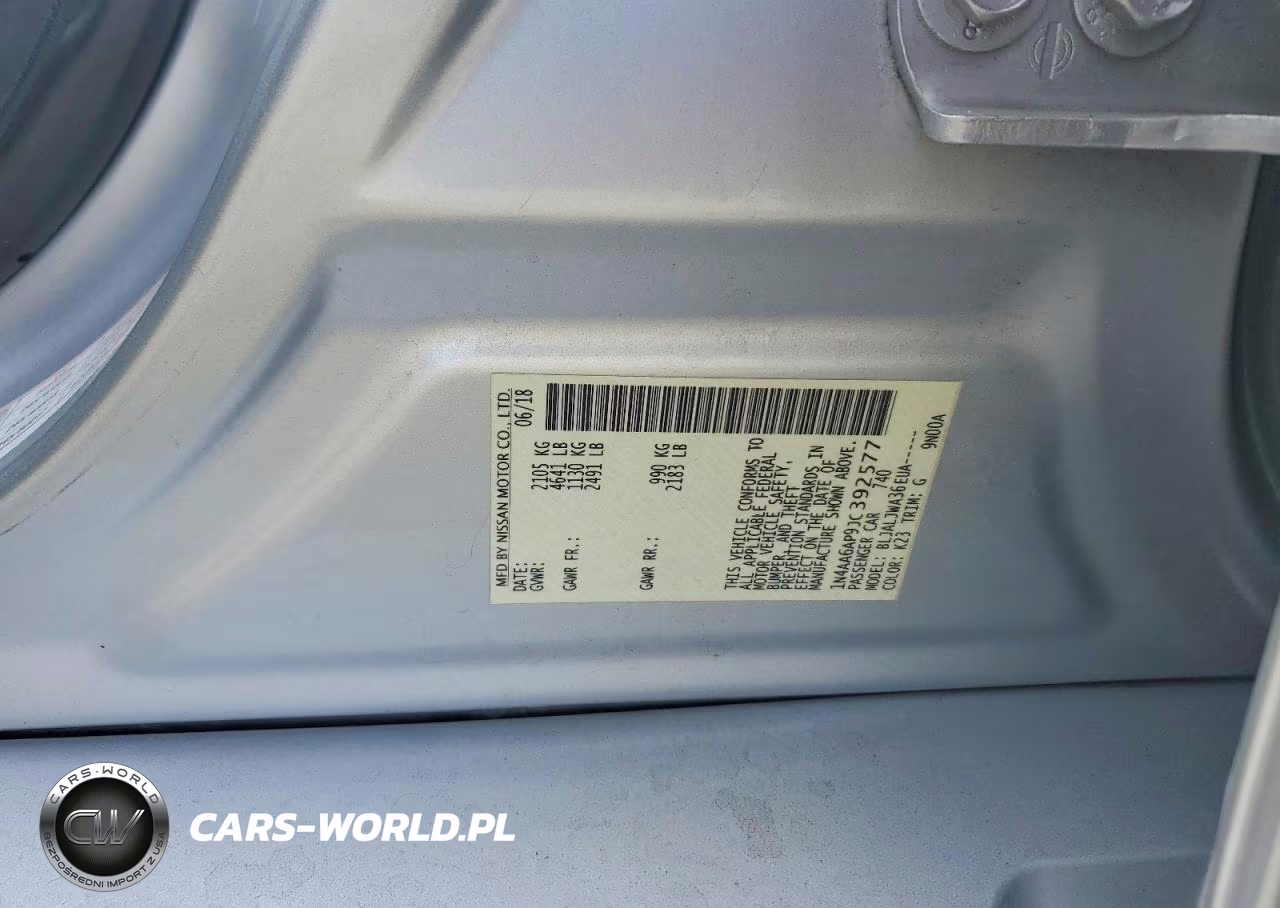 2018 Nissan Maxima 3.5 Sv VIN:1N4AA6AP9JC392577 - 12