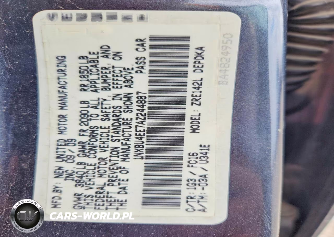 2010 Toyota Corolla Le VIN:1NXBU4EE7AZ244887 - 13