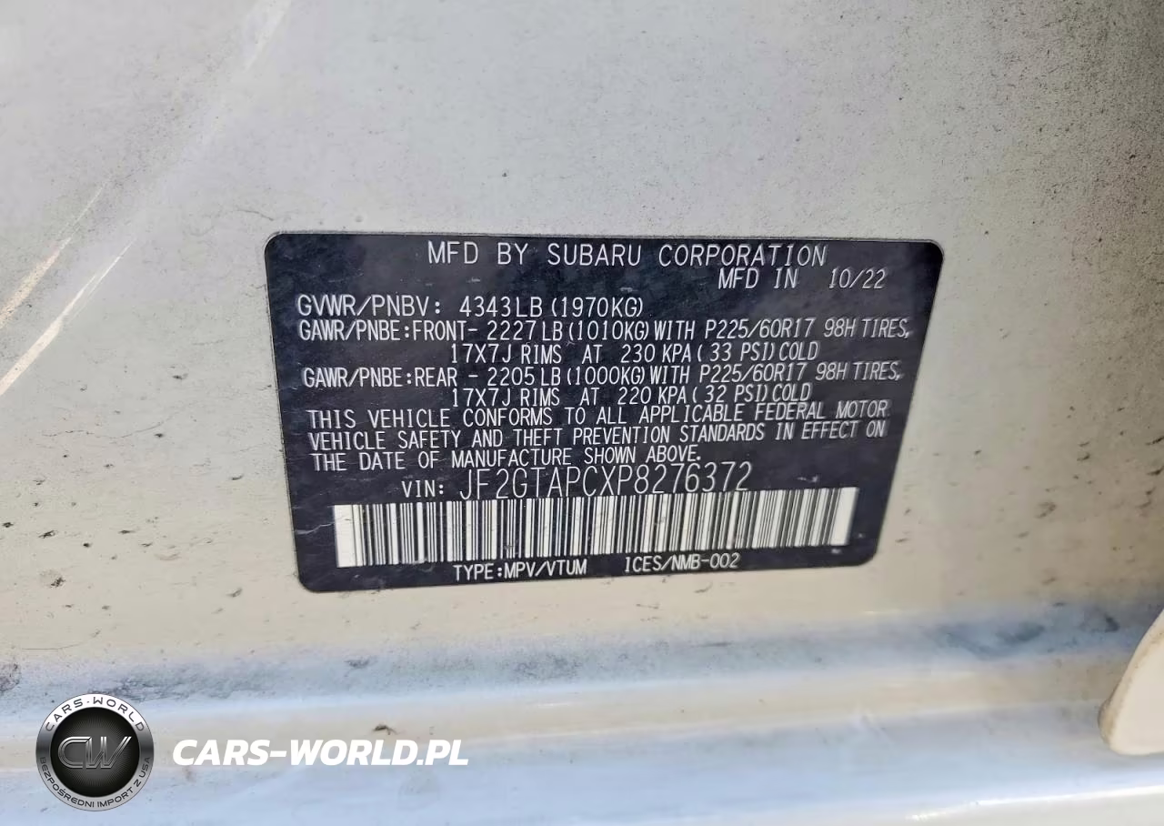 2023 Subaru Crosstrek Premium VIN:JF2GTAPCXP8276372 - 13