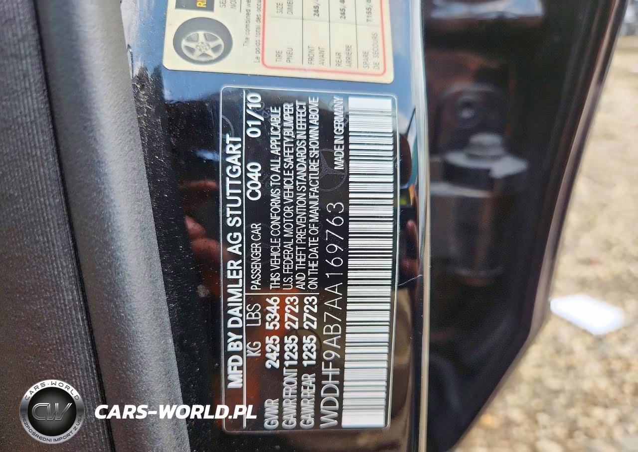 2010 Mercedes-Benz E 550 4Matic VIN:WDDHF9AB7AA169763 - 12