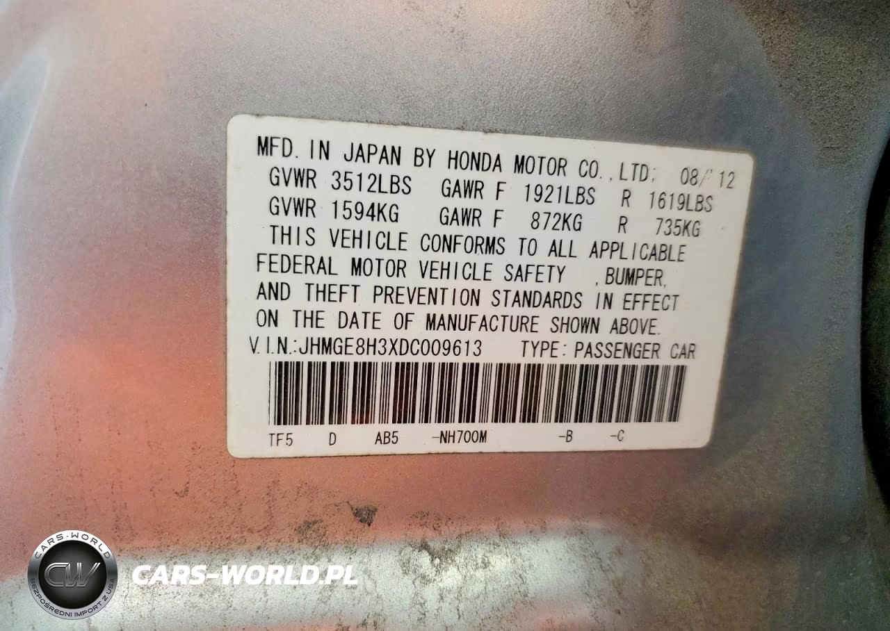 2013 Honda Fit VIN:JHMGE8H3XDC009613 - 13