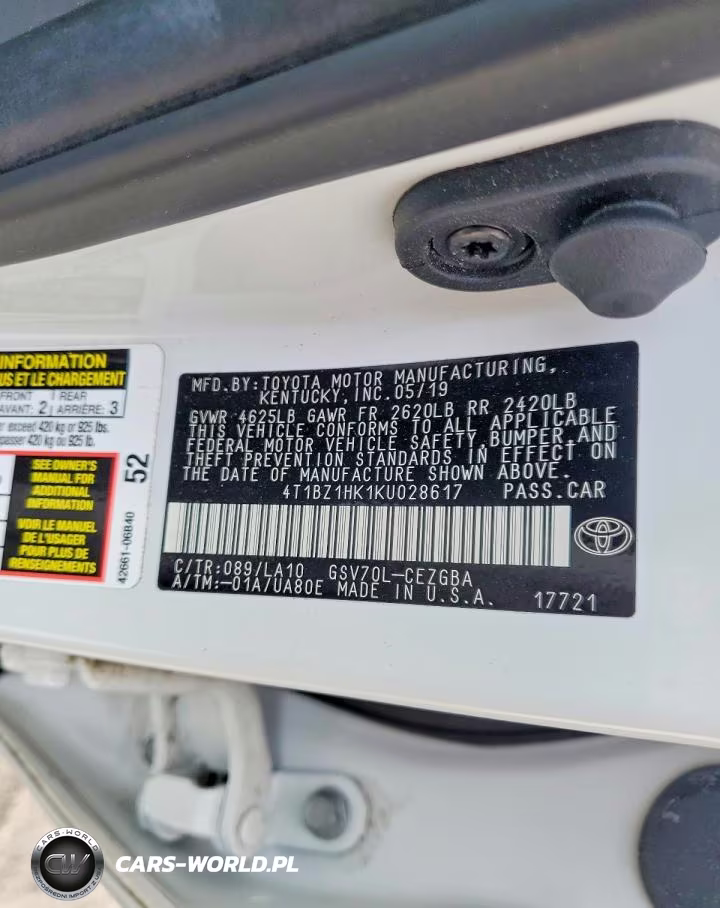 2019 Toyota Camry Xle V6 VIN:4T1BZ1HK1KU028617 - 13