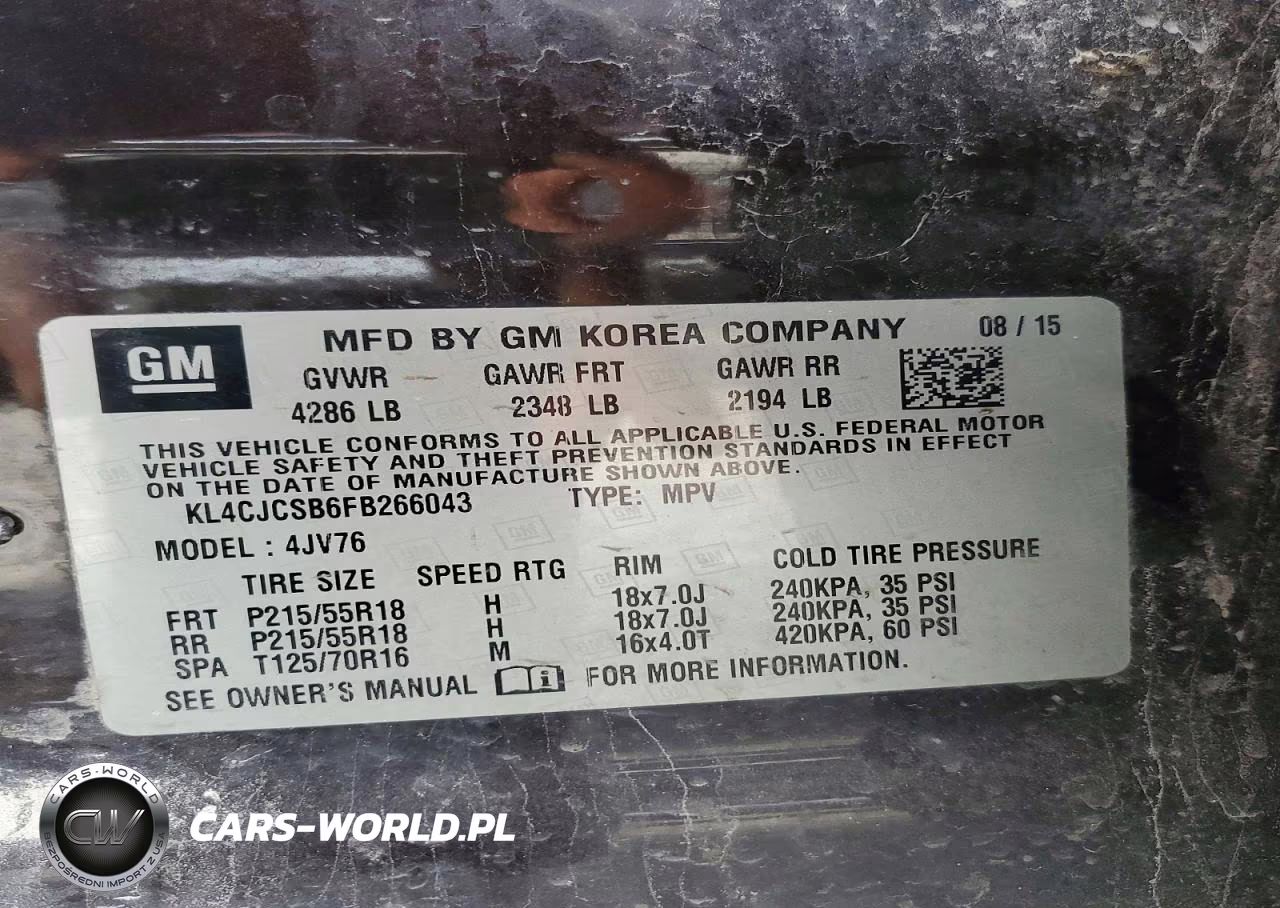 2015 Buick Encore VIN:KL4CJCSB6FB266043 - 13