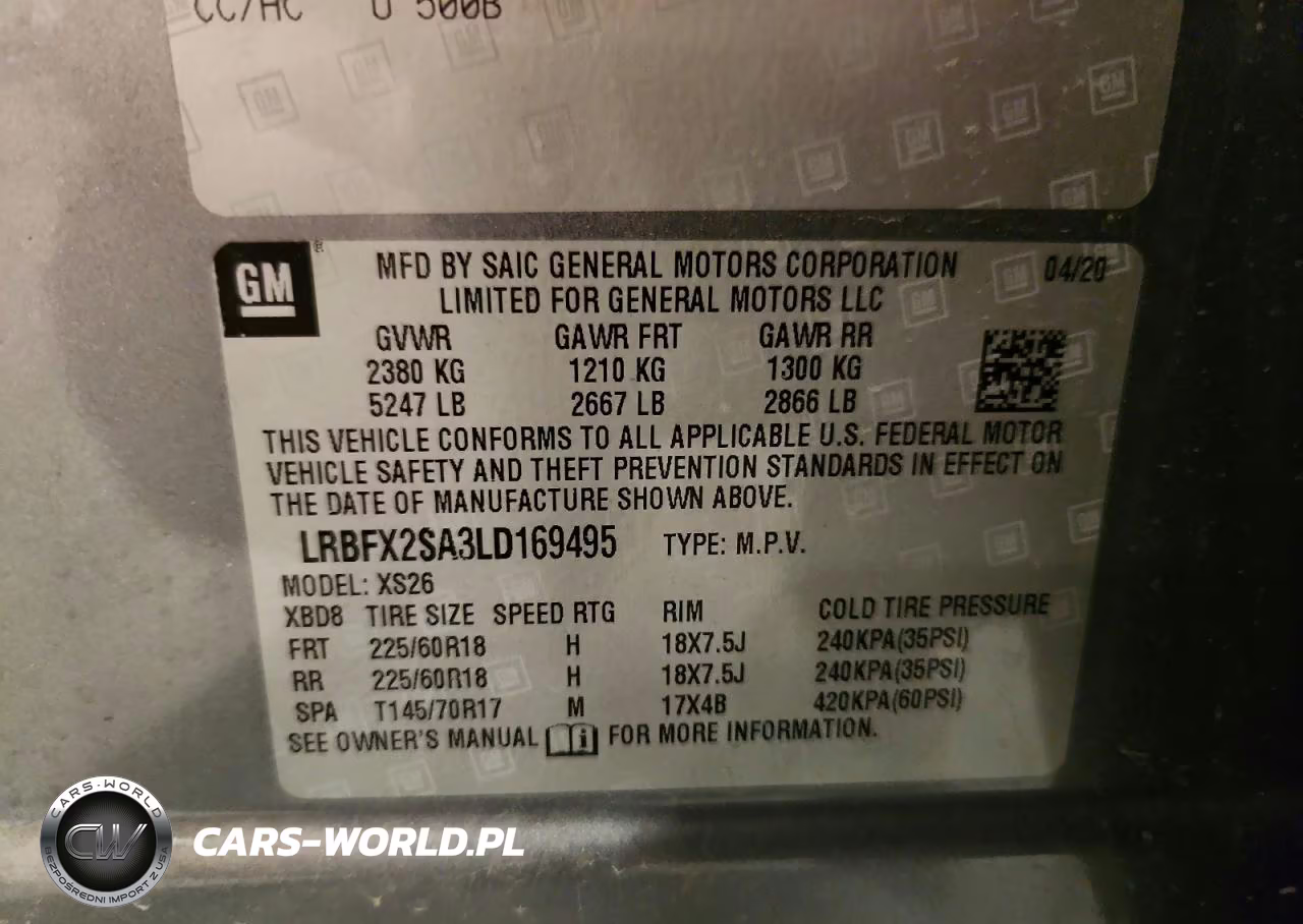 2020 Buick Envision Essence VIN:LRBFX2SA3LD169495 - 13