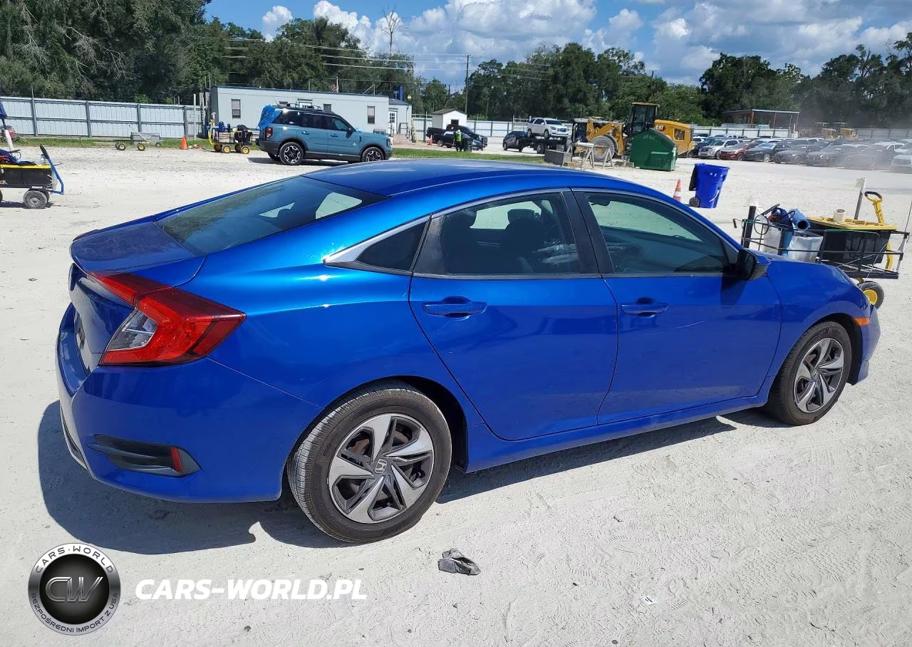 2020 Honda Civic Lx VIN:19XFC2F68LE011087 - 3