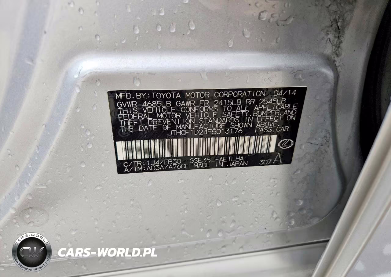 2014 Lexus Is 250 VIN:JTHCF1D24E5013176 - 12