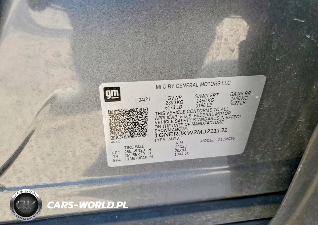 2021 Chevrolet Traverse Fwd Rs VIN:1GNERJKW2MJ211131 - 13