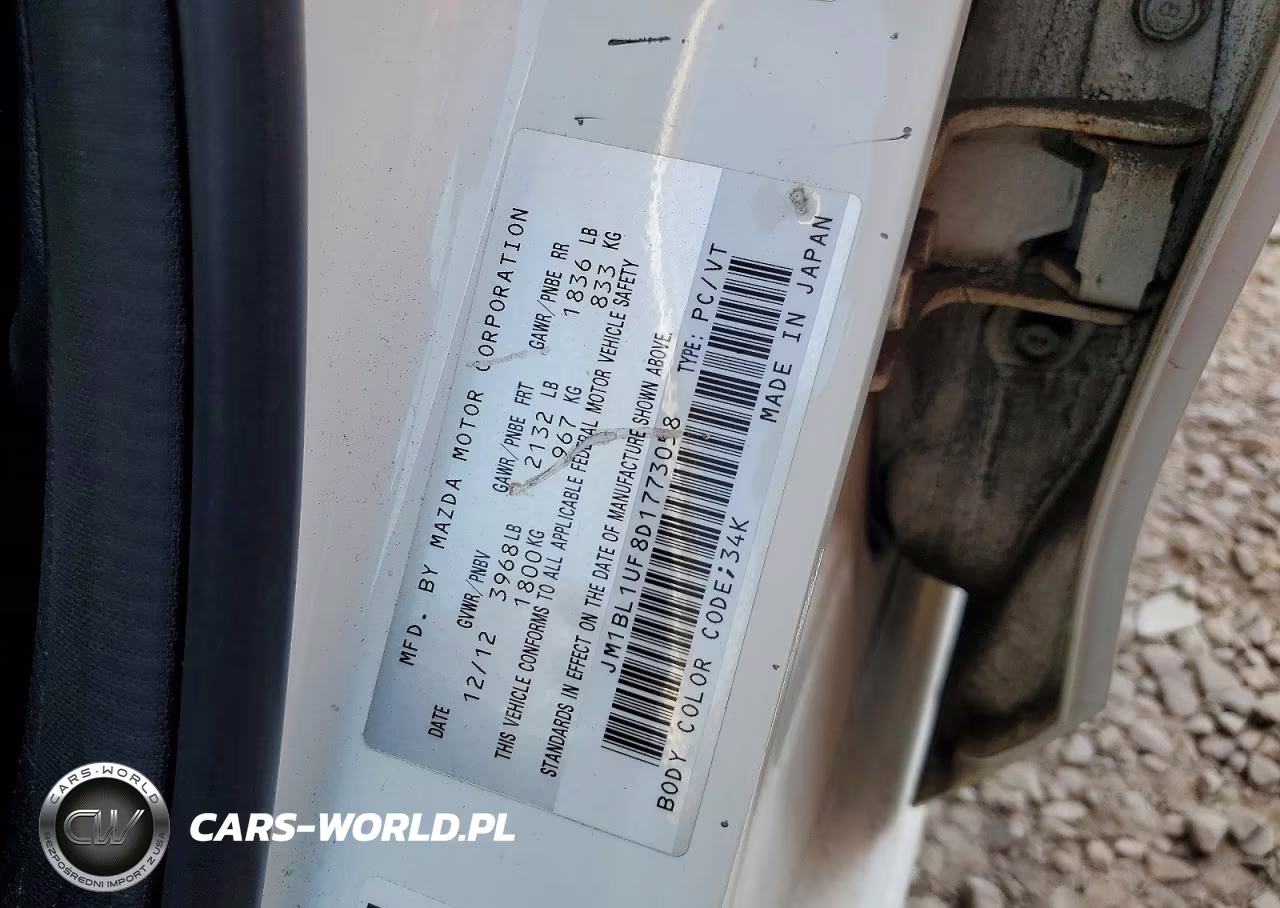 2013 Mazda 3 I VIN:JM1BL1UF8D1773058 - 12