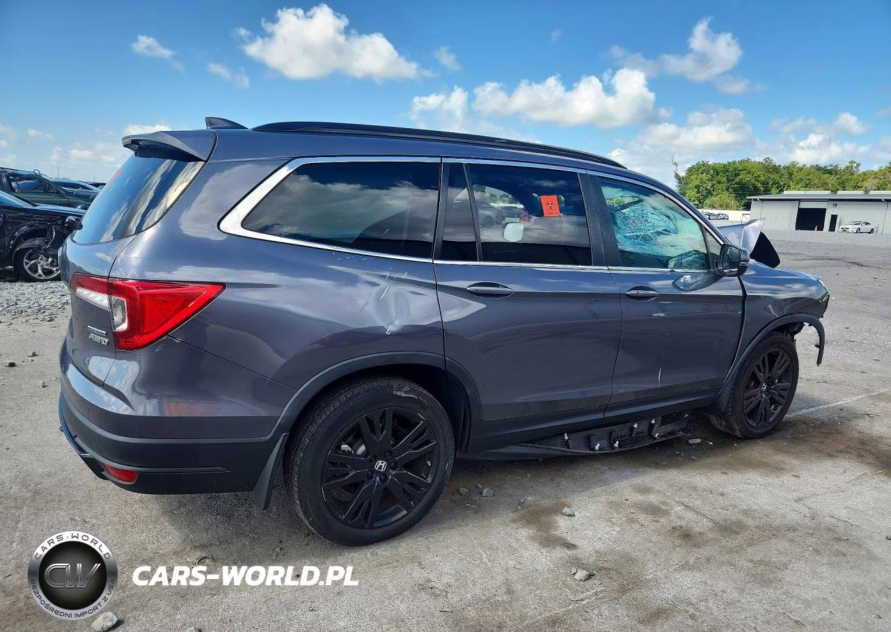 2022 Honda Pilot Se VIN:5FNYF6H29NB076724 - 3