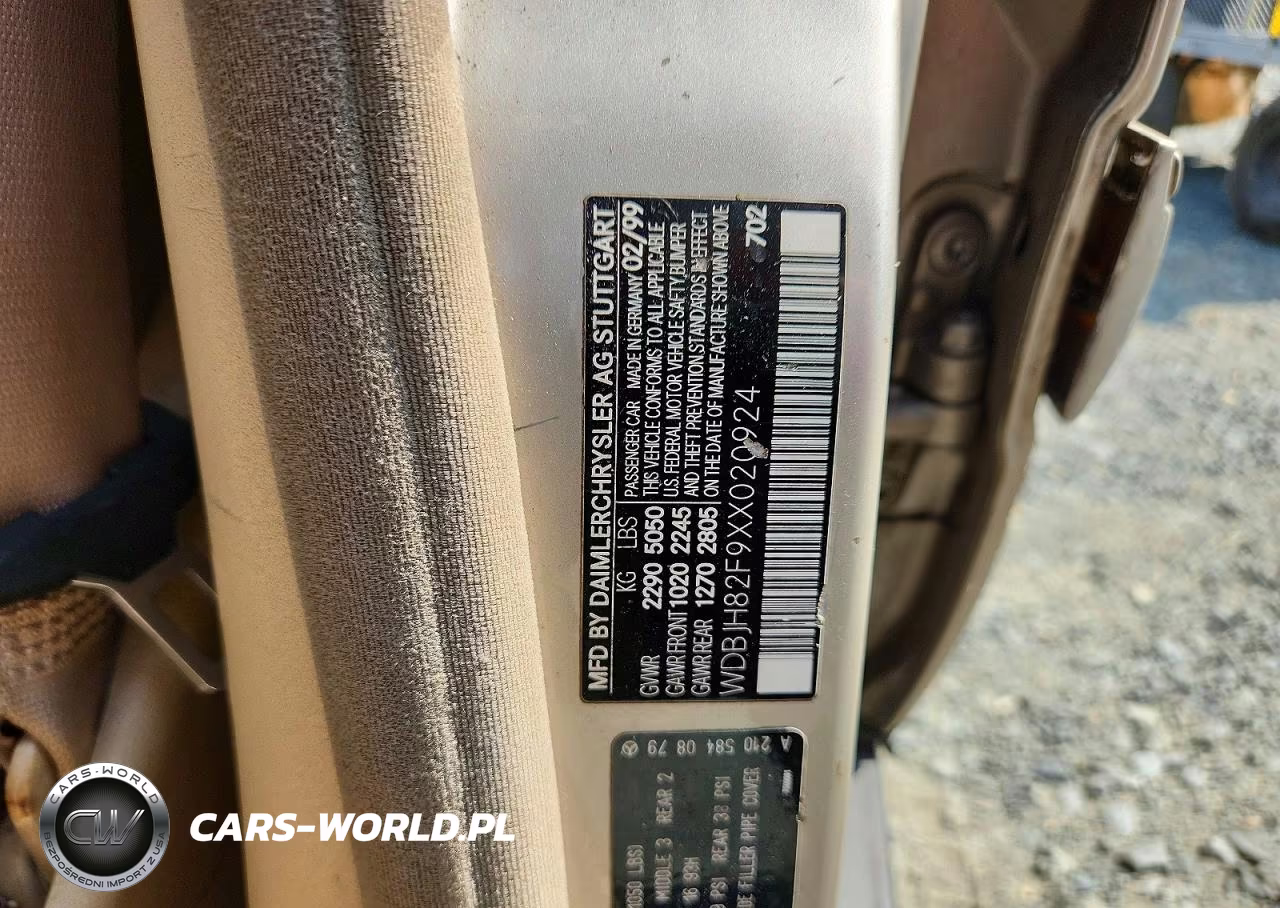 1999 Mercedes-Benz E 320 4Matic VIN:WDBJH82F9XX020924 - 12