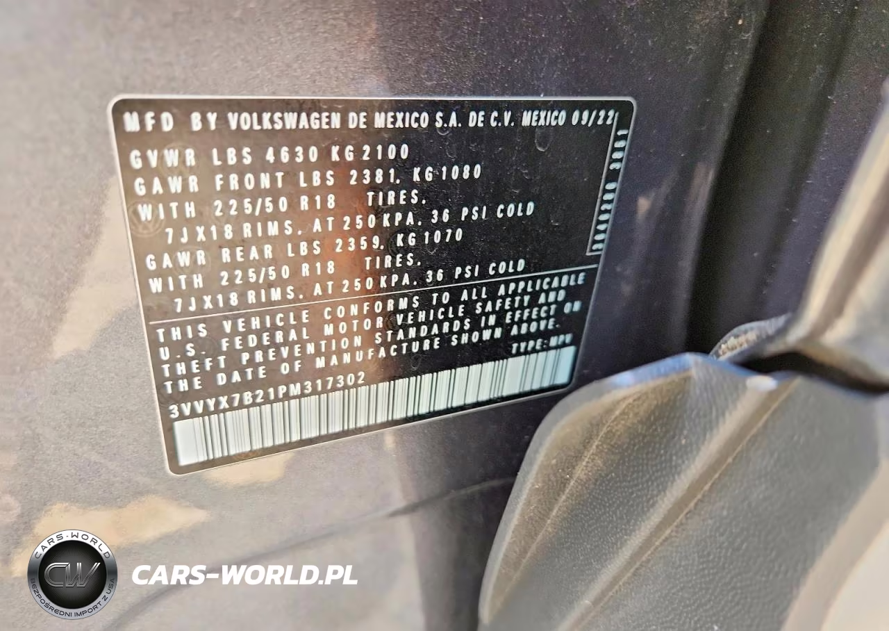 2023 Volkswagen Taos Se VIN:3VVYX7B21PM317302 - 14