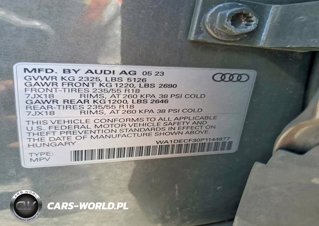 2023 Audi Q3 Premium S Line 45 VIN:WA1DECF30P1144877 - 13