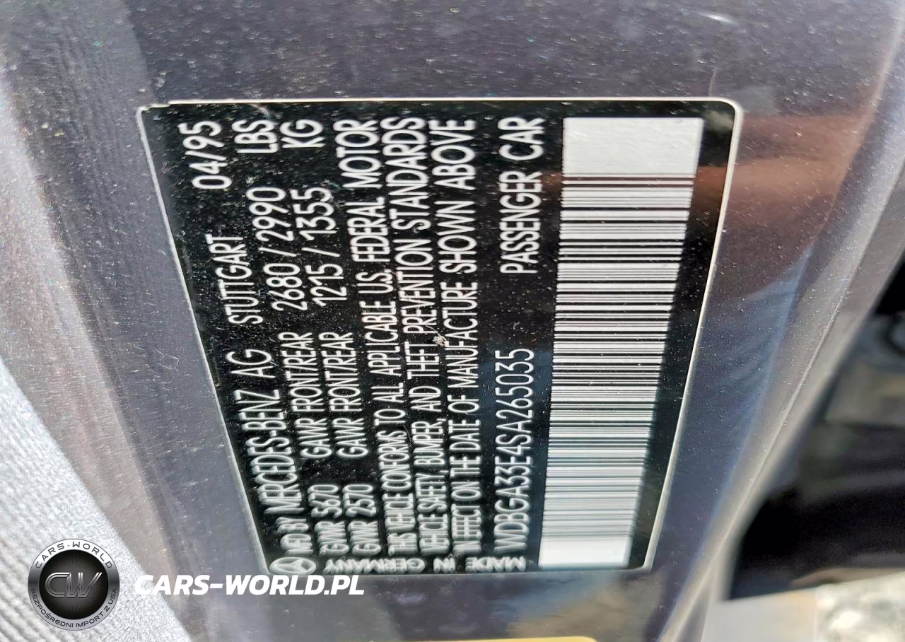 1995 Mercedes-Benz S 320 VIN:WDBGA33E4SA265035 - 12