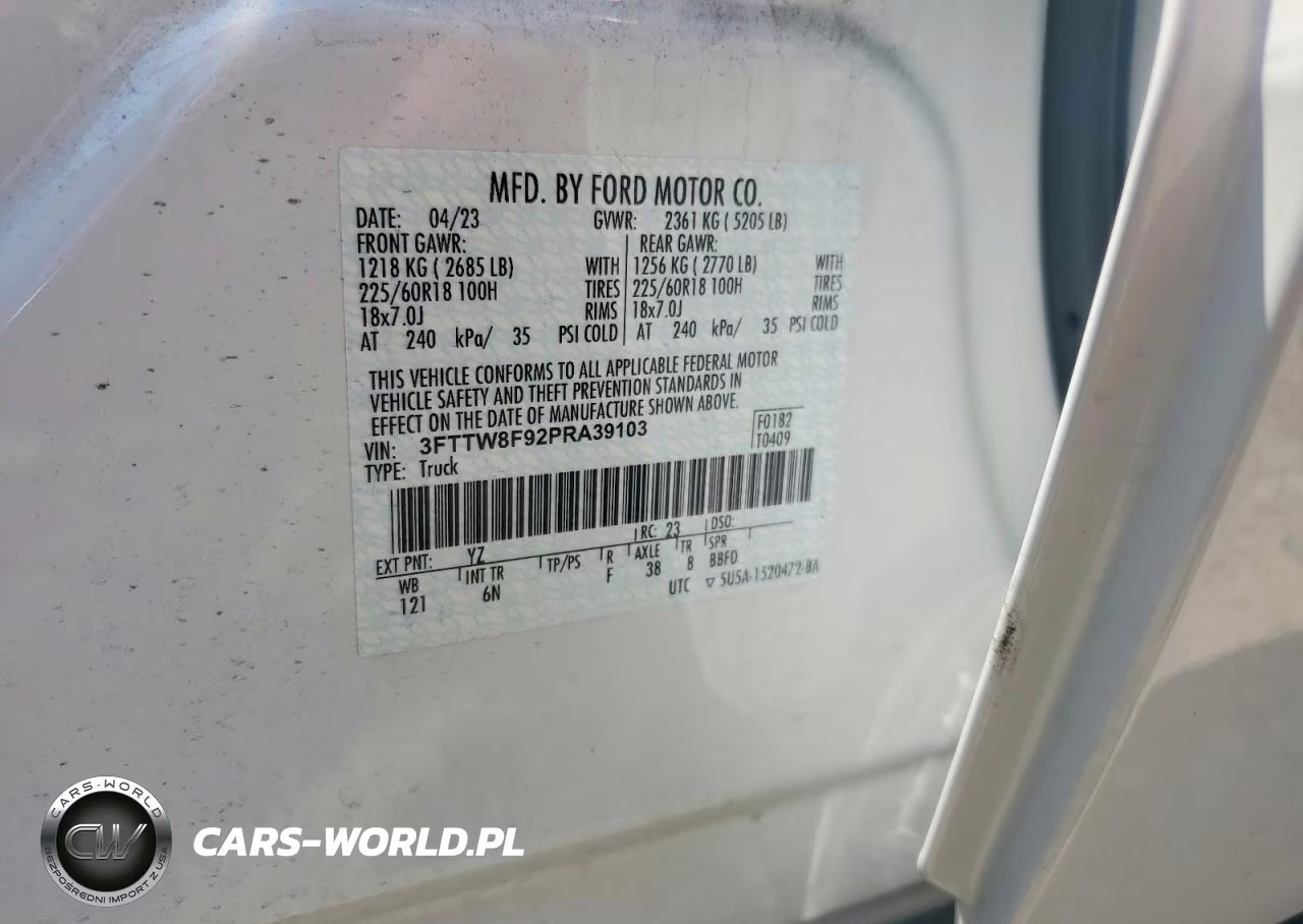 2023 Ford Maverick Xl VIN:3FTTW8F92PRA39103 - 13