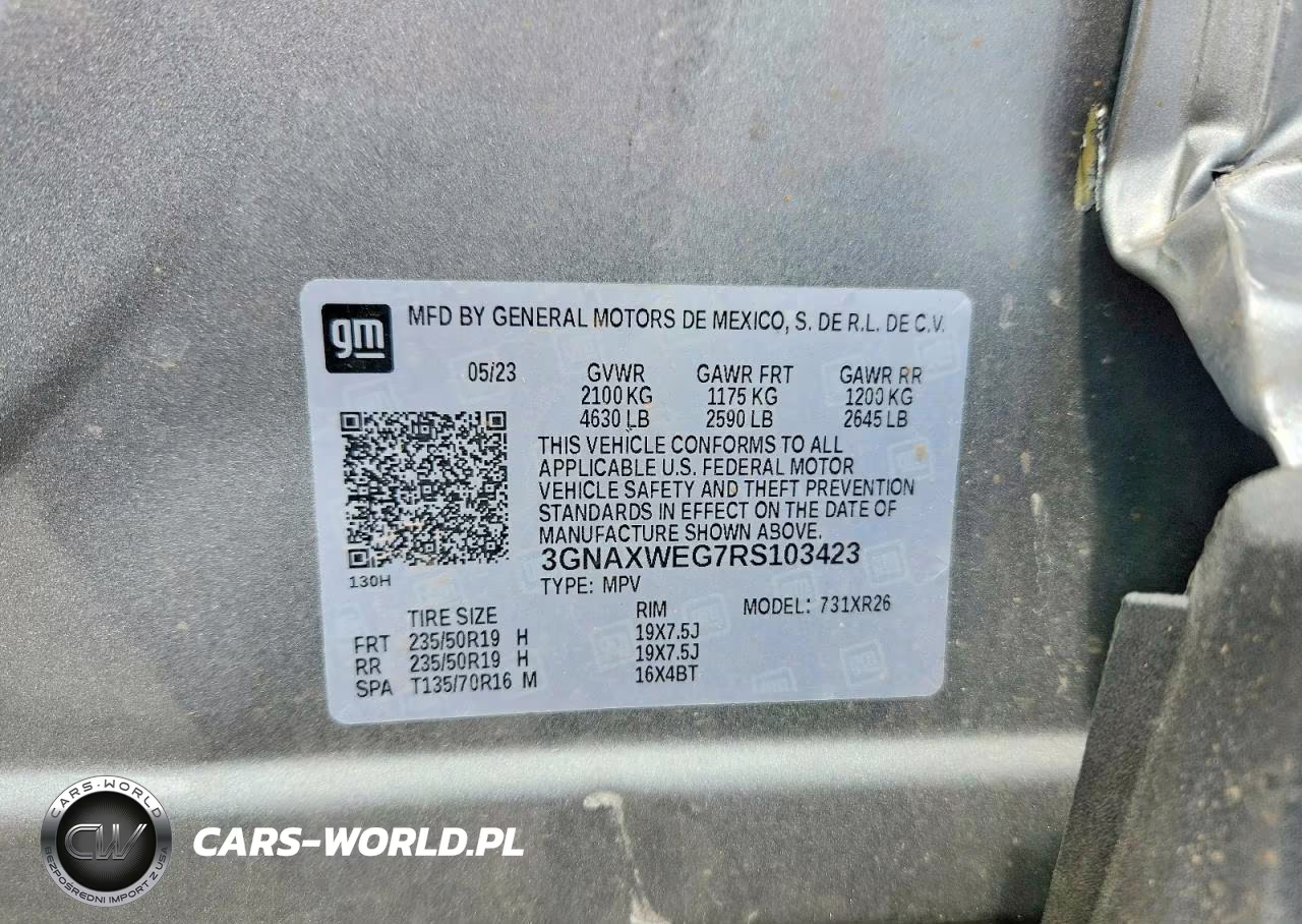 2024 Chevrolet Equinox Rs VIN:3GNAXWEG7RS103423 - 12