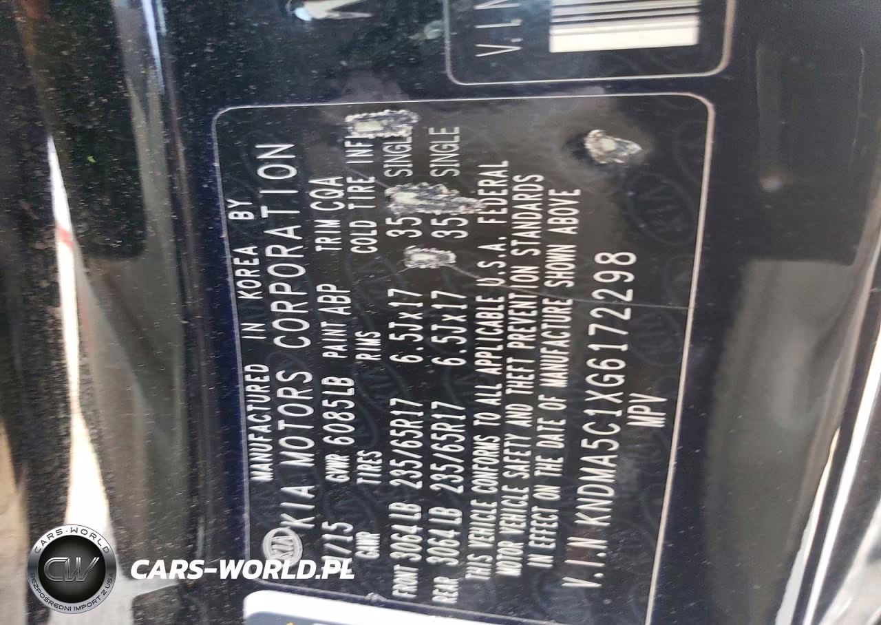 2016 Kia Sedona L VIN:KNDMA5C1XG6172298 - 13
