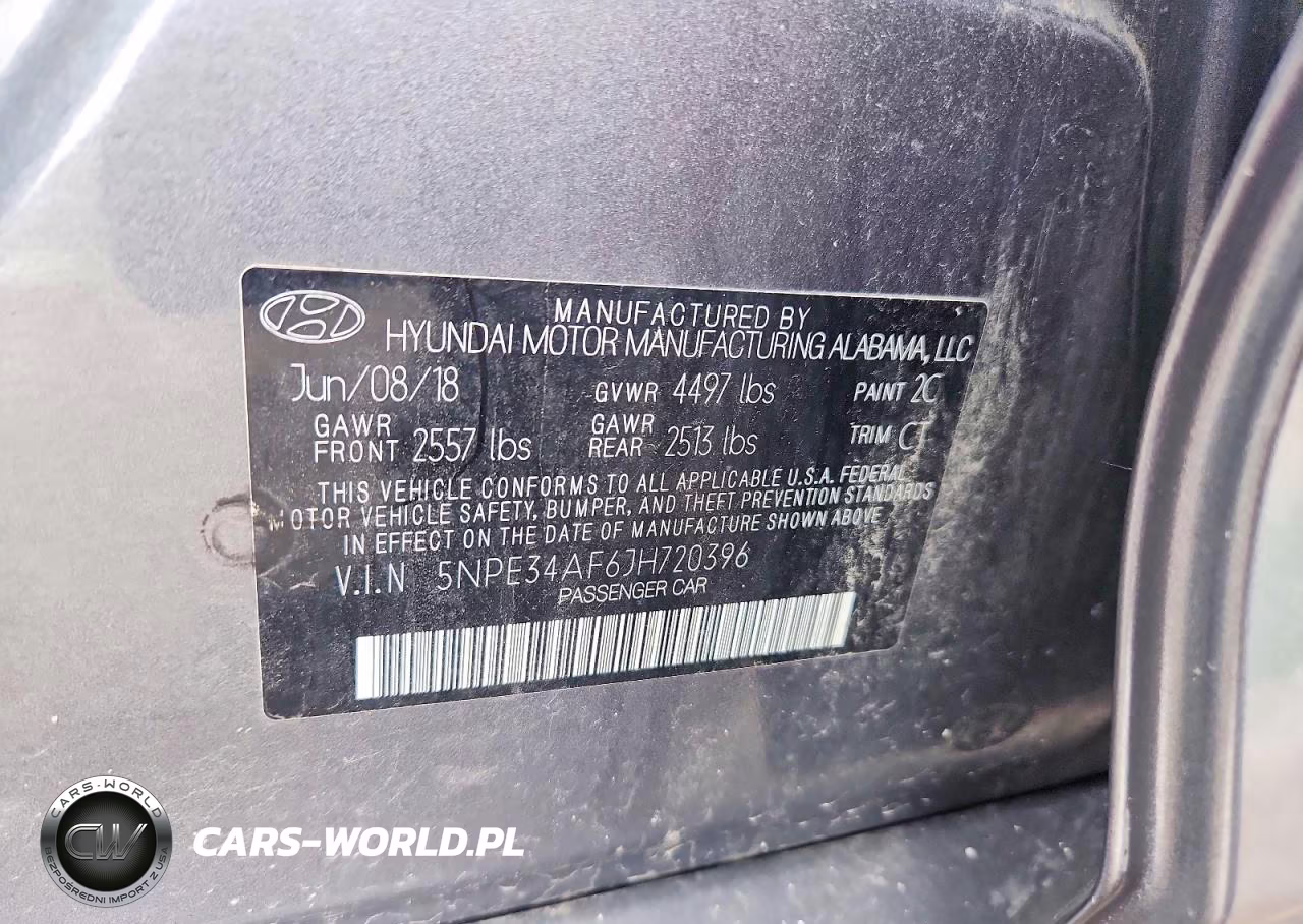 2018 Hyundai Sonata Sel+ VIN:5NPE34AF6JH720396 - 12