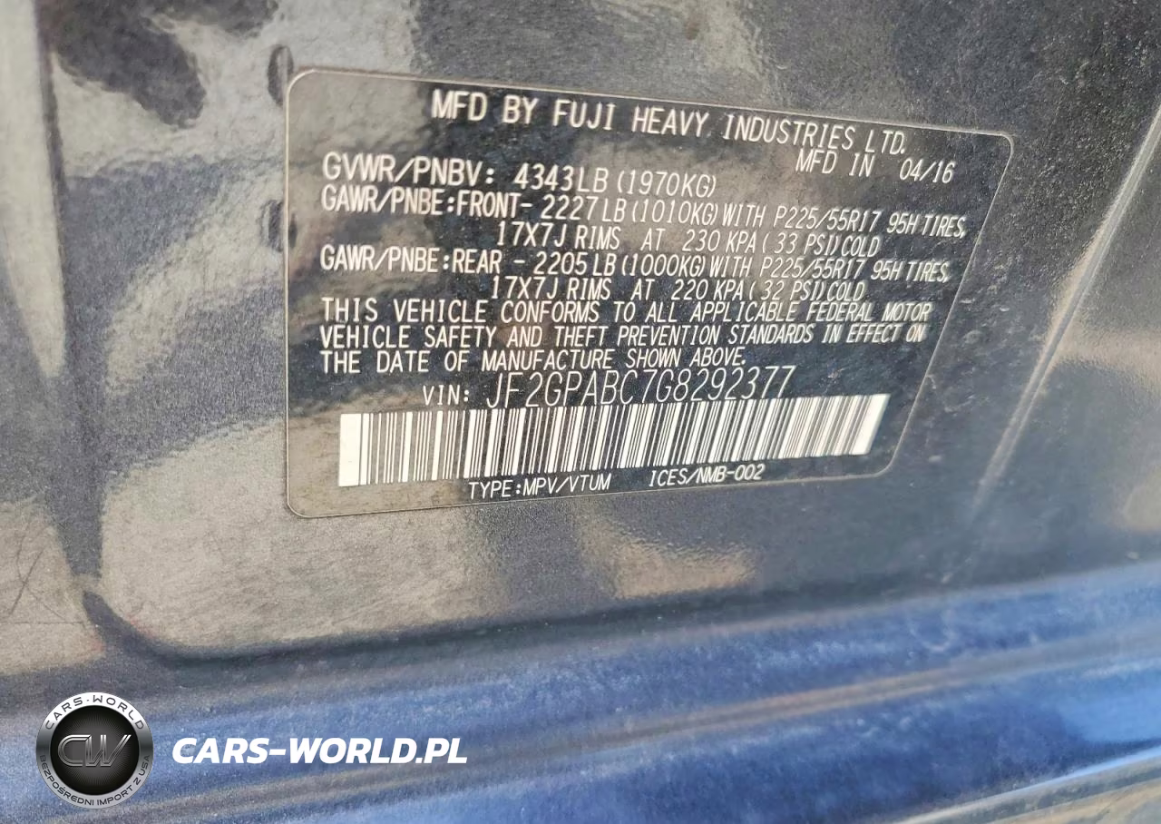2016 Subaru Crosstrek VIN:JF2GPABC7G8292377 - 14