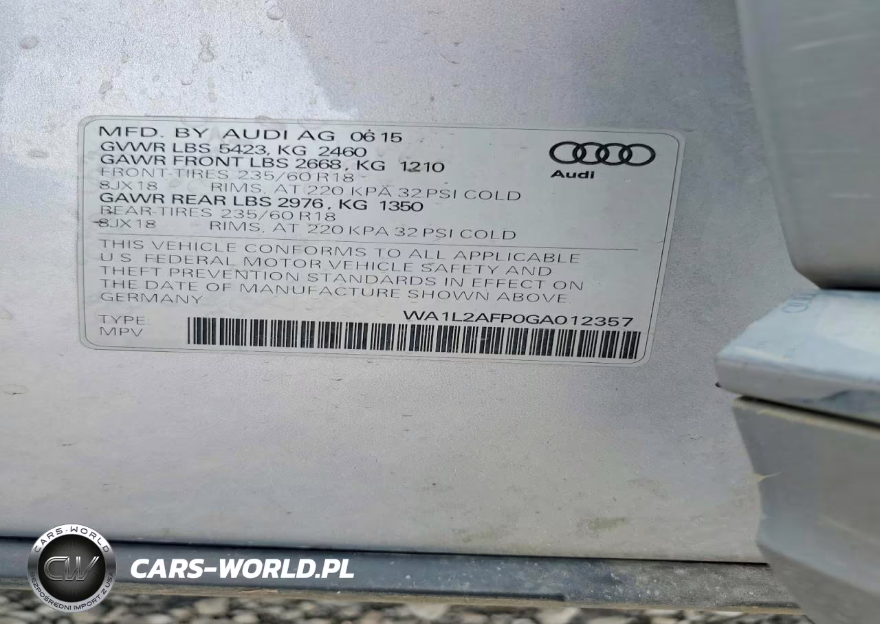 2016 Audi Q5 Premium Plus VIN:WA1L2AFP0GA012357 - 13