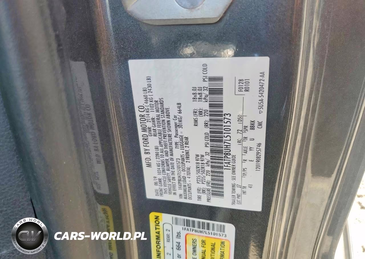 2020 Ford Mustang VIN:1FATP8UH7L5101573 - 12