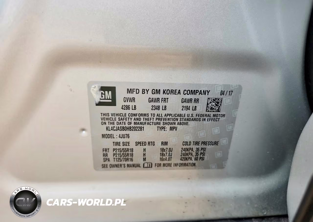 2017 Buick Encore Preferred VIN:KL4CJASB0HB202281 - 12