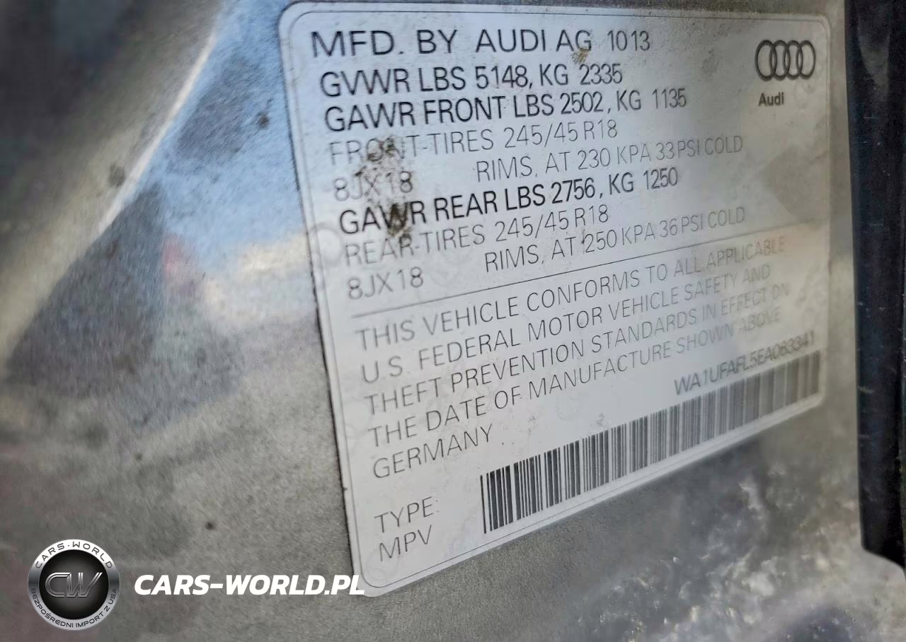 2014 Audi A4 Allroad Premium Plus VIN:WA1UFAFL5EA063341 - 13