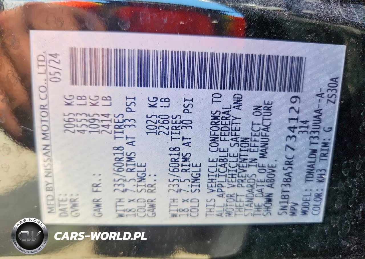 2024 Nissan Rogue Sv VIN:5N1BT3BA5RC734129 - 13