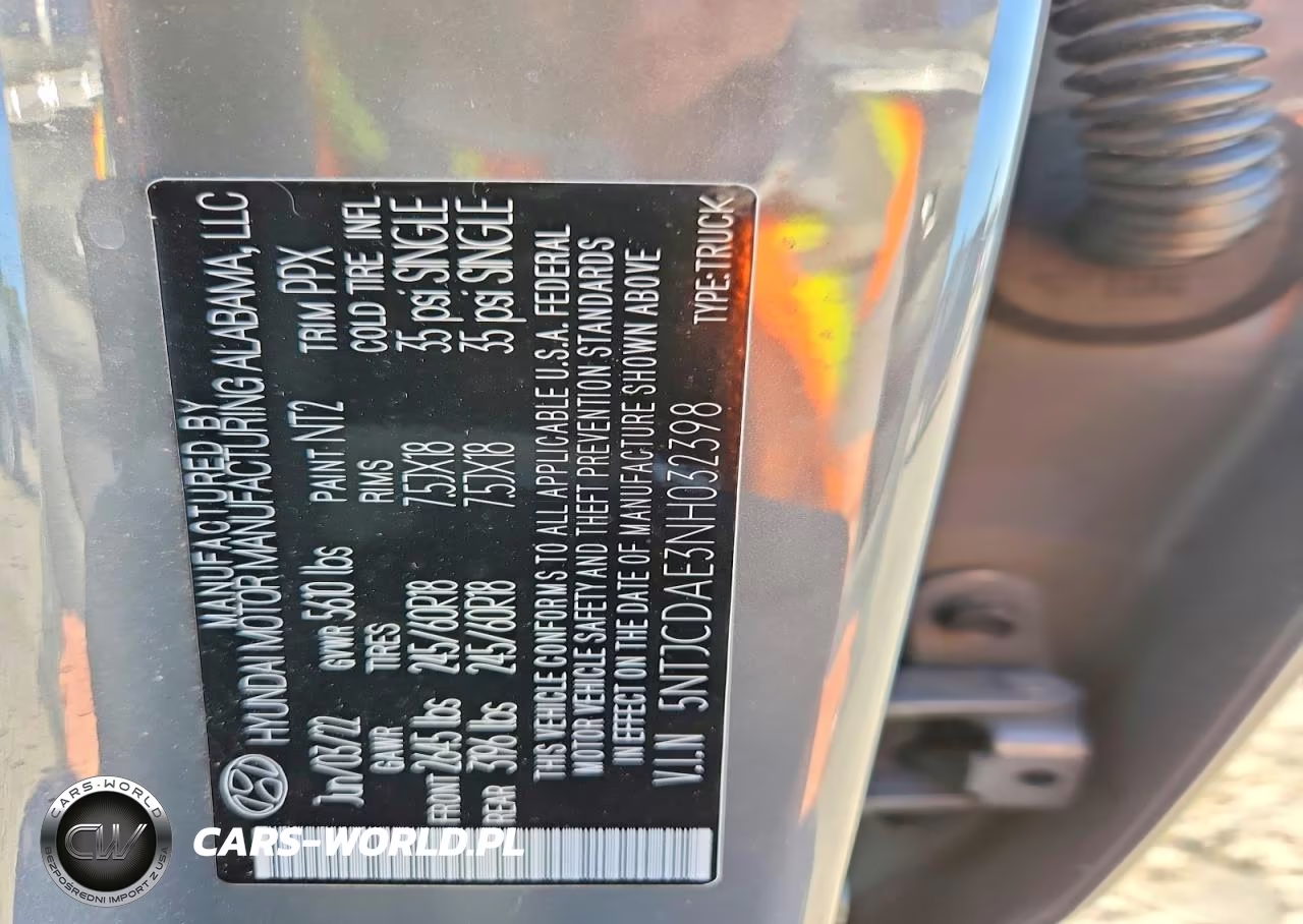 2022 Hyundai Santa Cruz Sel VIN:5NTJCDAE3NH032398 - 12