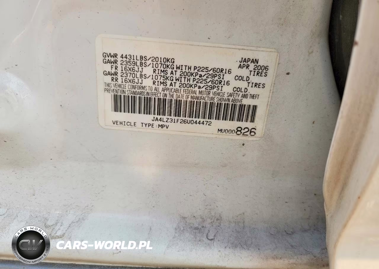 2006 Mitsubishi Outlander Ls VIN:JA4LZ31F26U044472 - 12