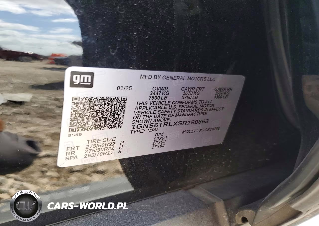 2025 Chevrolet Tahoe K1500 High Country VIN:1GNS6TRLXSR198663 - 13