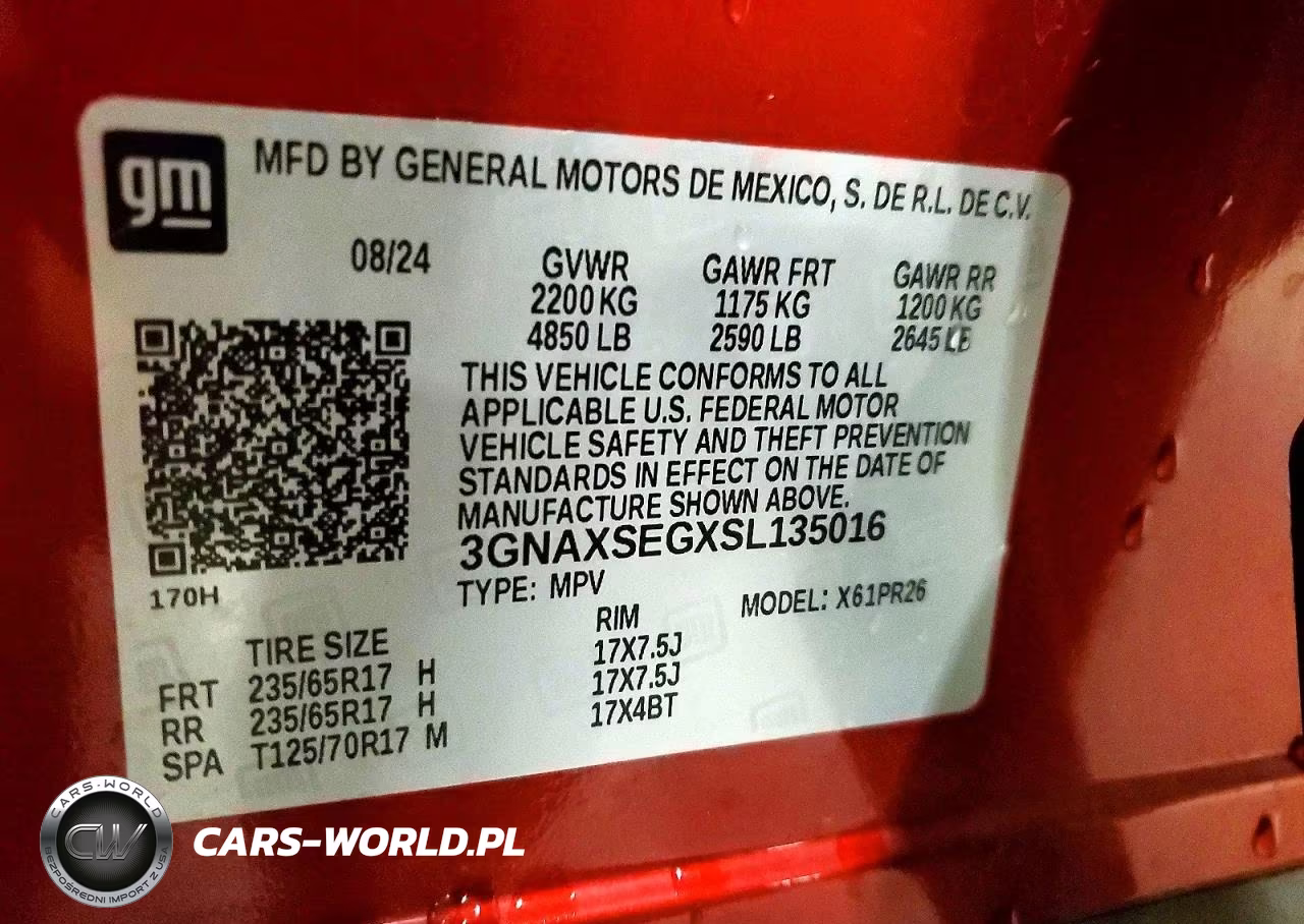 2025 Chevrolet Equinox Activ VIN:3GNAXSEGXSL135016 - 13