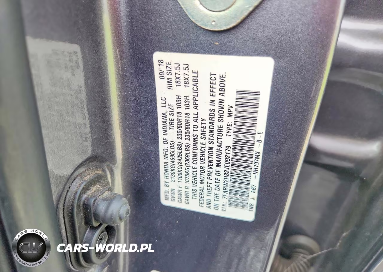 2018 Honda Cr-V Exl VIN:7FARW2H82JE092179 - 13