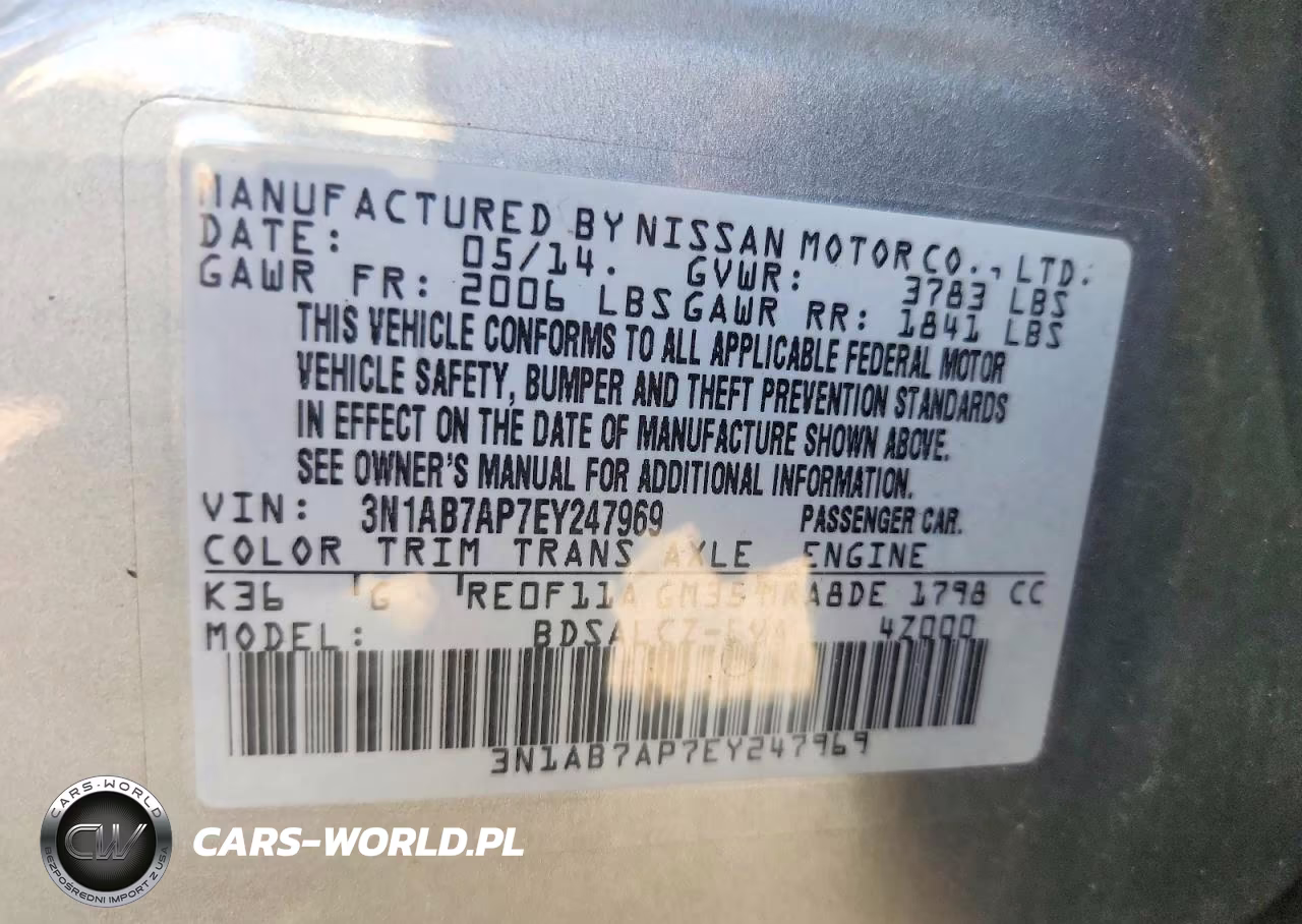 2014 Nissan Sentra S VIN:3N1AB7AP7EY247969 - 12
