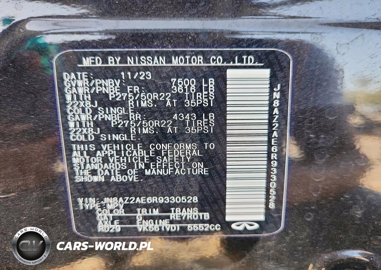 2024 Infiniti Qx80 Premium Select VIN:JN8AZ2AE6R9330528 - 13