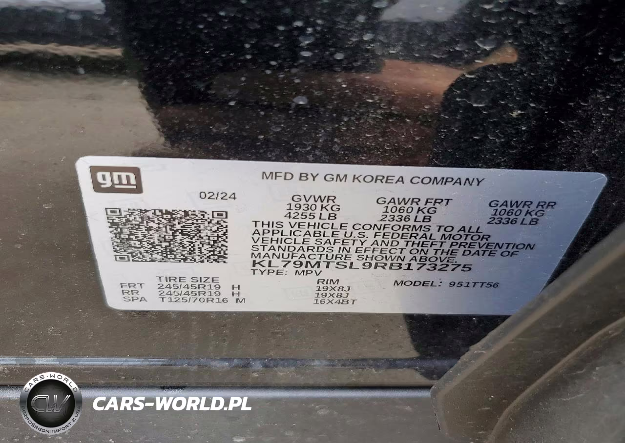 2024 Chevrolet Trailblazer Rs VIN:KL79MTSL9RB173275 - 13