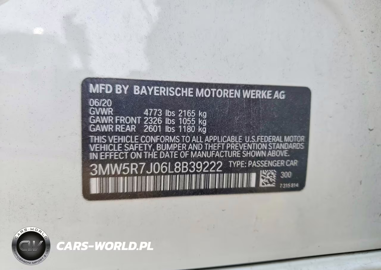 2020 BMW 330Xi VIN:3MW5R7J06L8B39222 - 12