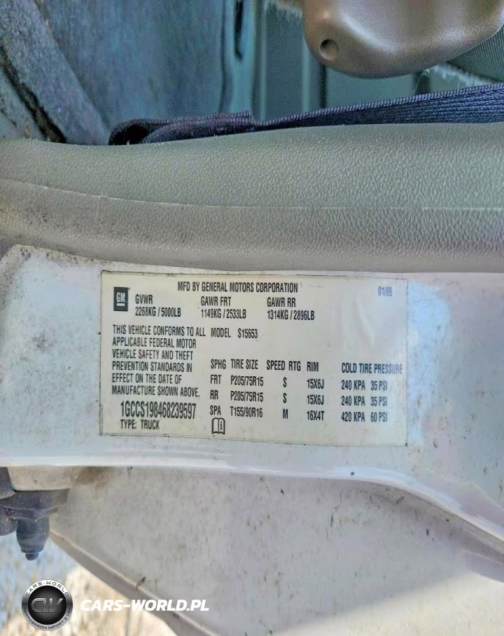 2006 Chevrolet Colorado VIN:1GCCS198468239597 - 12