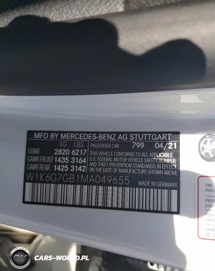 2021 Mercedes-Benz S 580 4Matic VIN:W1K6G7GB1MA049655 - 13