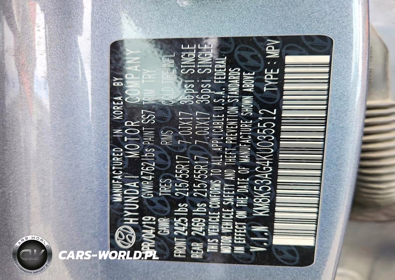 2019 Hyundai Kona Ultimate VIN:KM8K53AG4KU035512 - 12