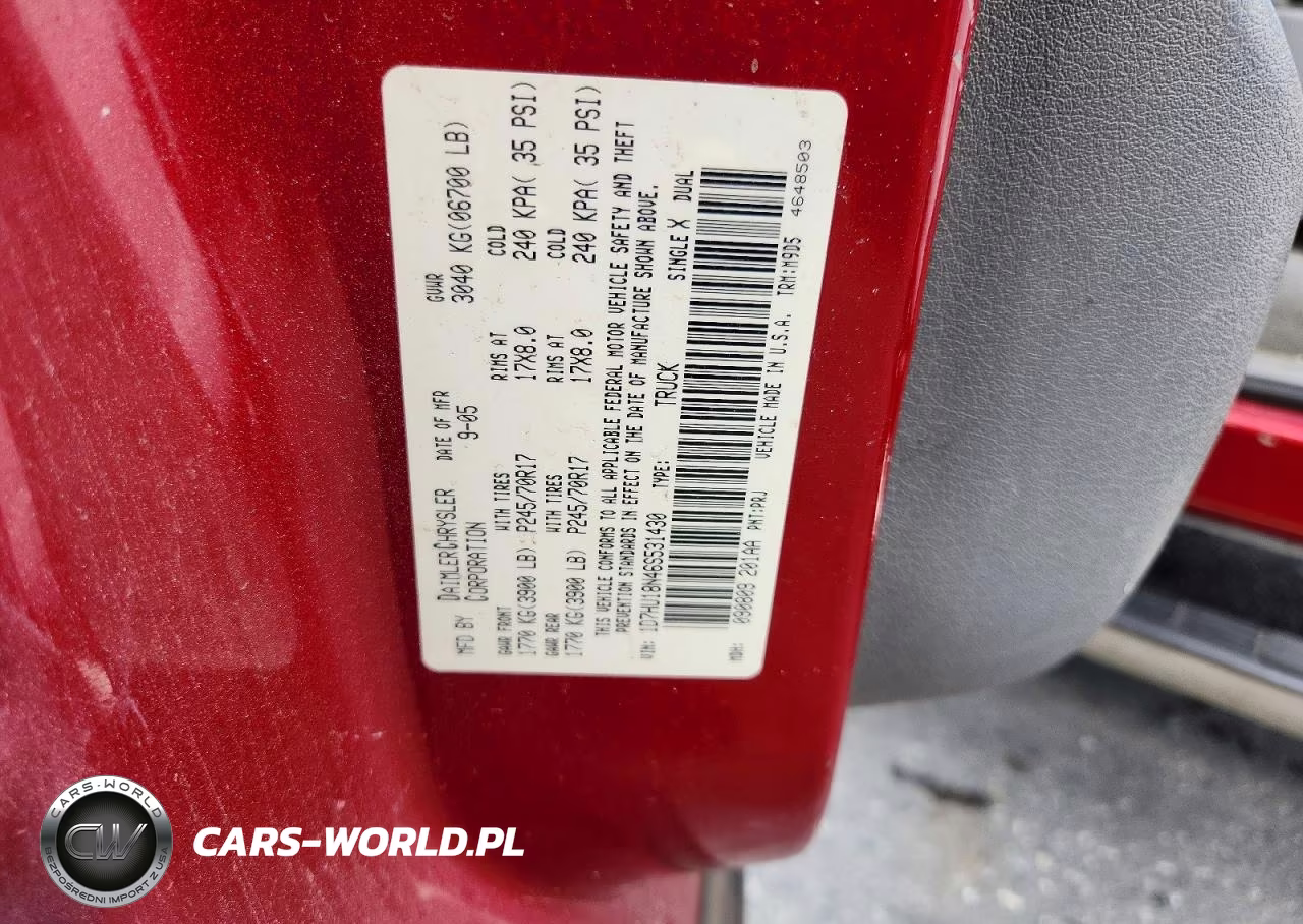 2006 Dodge Ram 1500 St VIN:1D7HU18N46S531430 - 12
