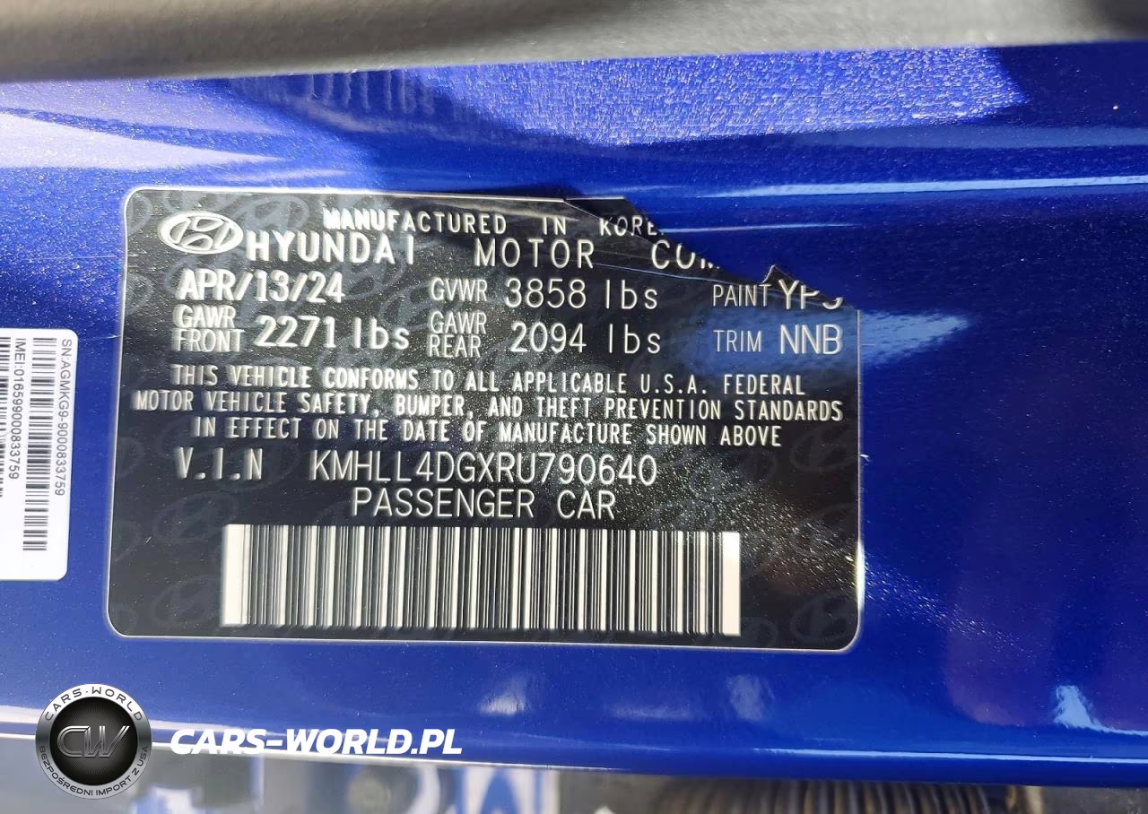 2024 Hyundai Elantra Se VIN:KMHLL4DGXRU790640 - 12