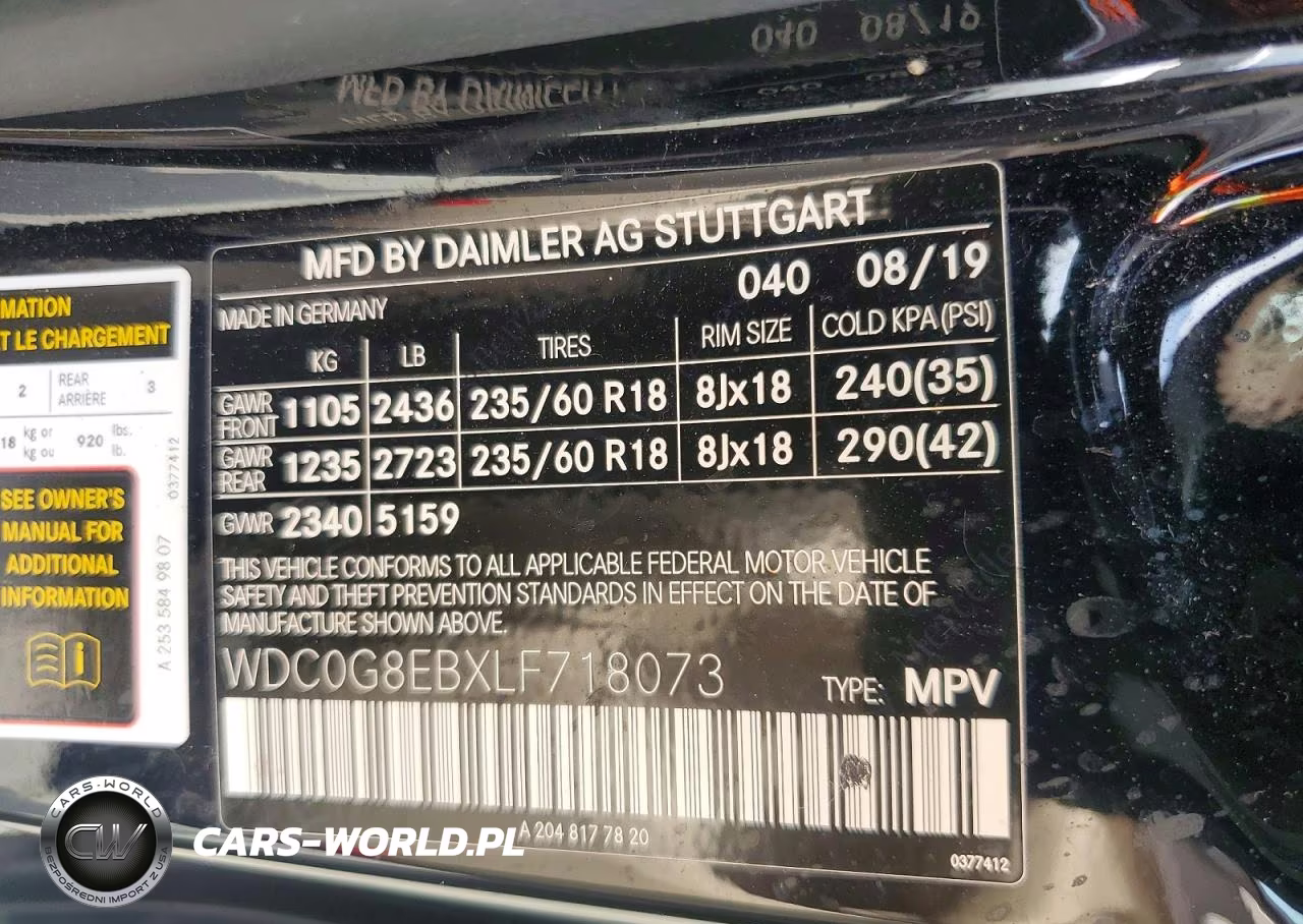 2020 Mercedes-Benz Glc 300 4Matic VIN:WDC0G8EBXLF718073 - 14