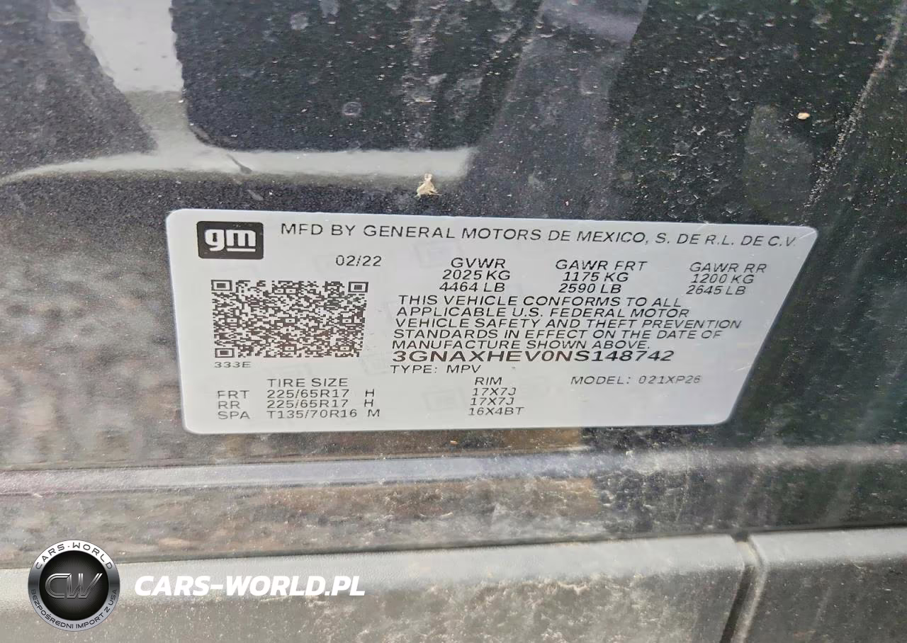 2022 Chevrolet Equinox Ls VIN:3GNAXHEV0NS148742 - 13